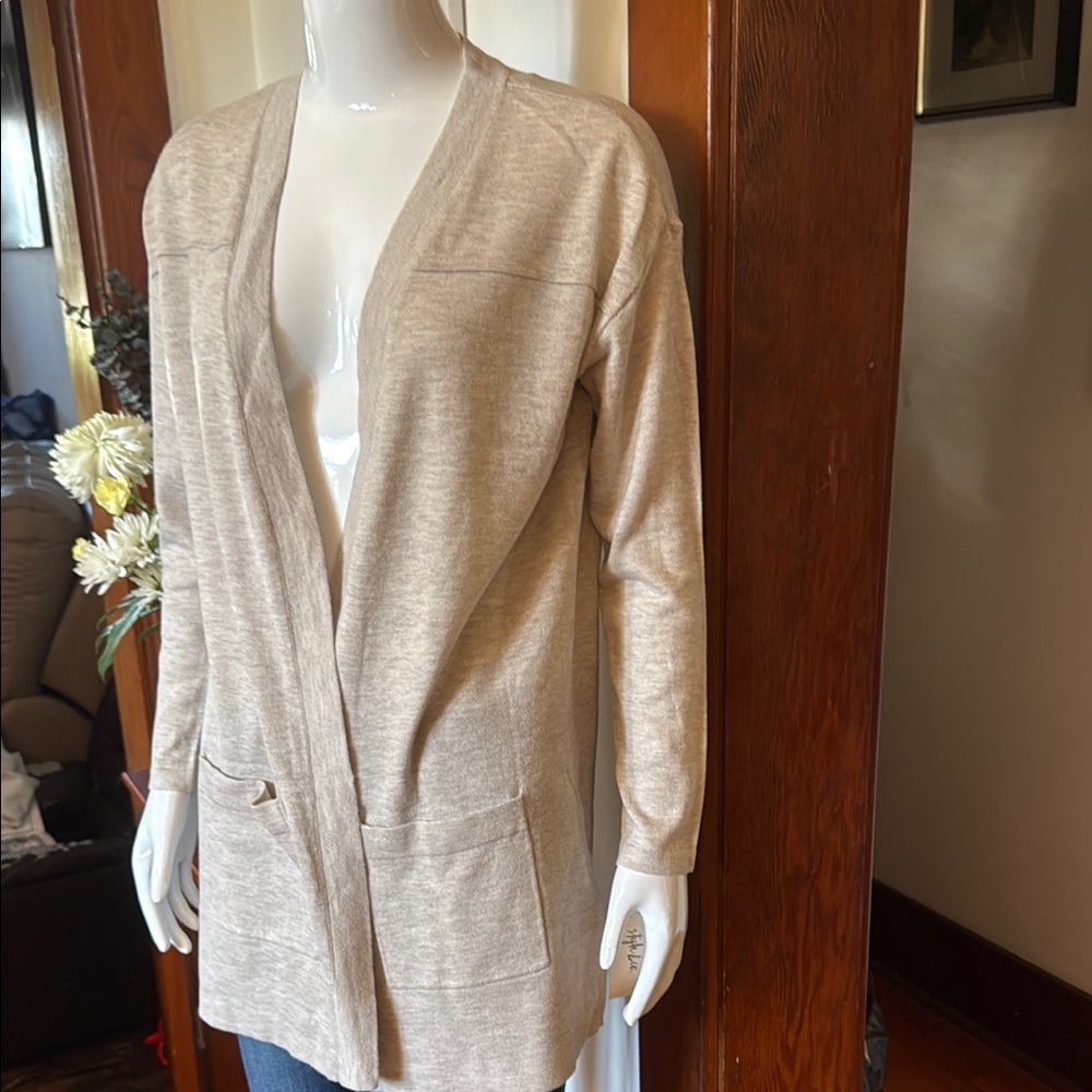 NWT Style&Co size small Women's Beige Cardigan Sweater